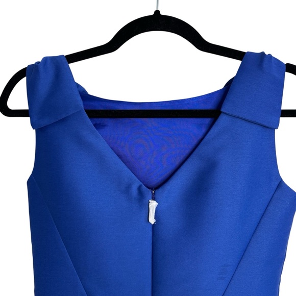Kate Spade Double Bow Structured Cobalt Blue Dress NWOT - Picture 8 of 12